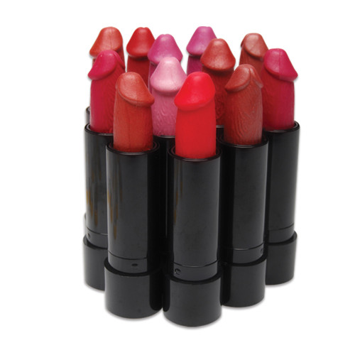 Buy the Diamond Dream Lipdick Pecker-shaped Lipstick 12-piece Set - Pipedream Toys
